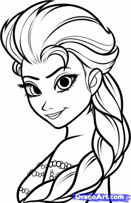 Frozen Elsa Coloring Pages Printable