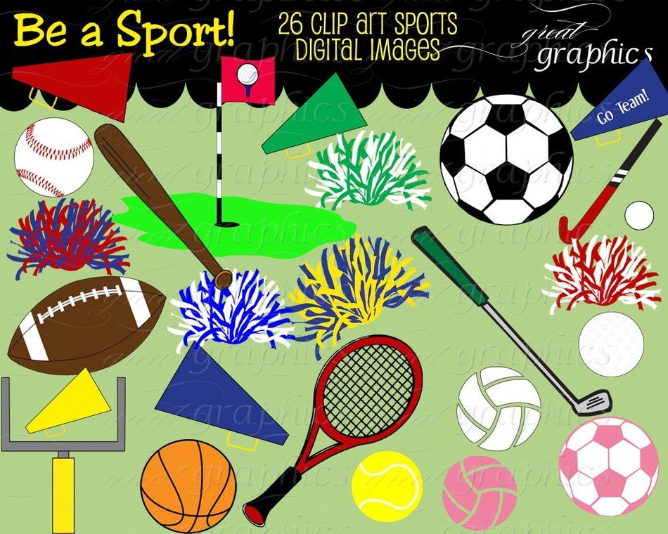 Sports set drawing