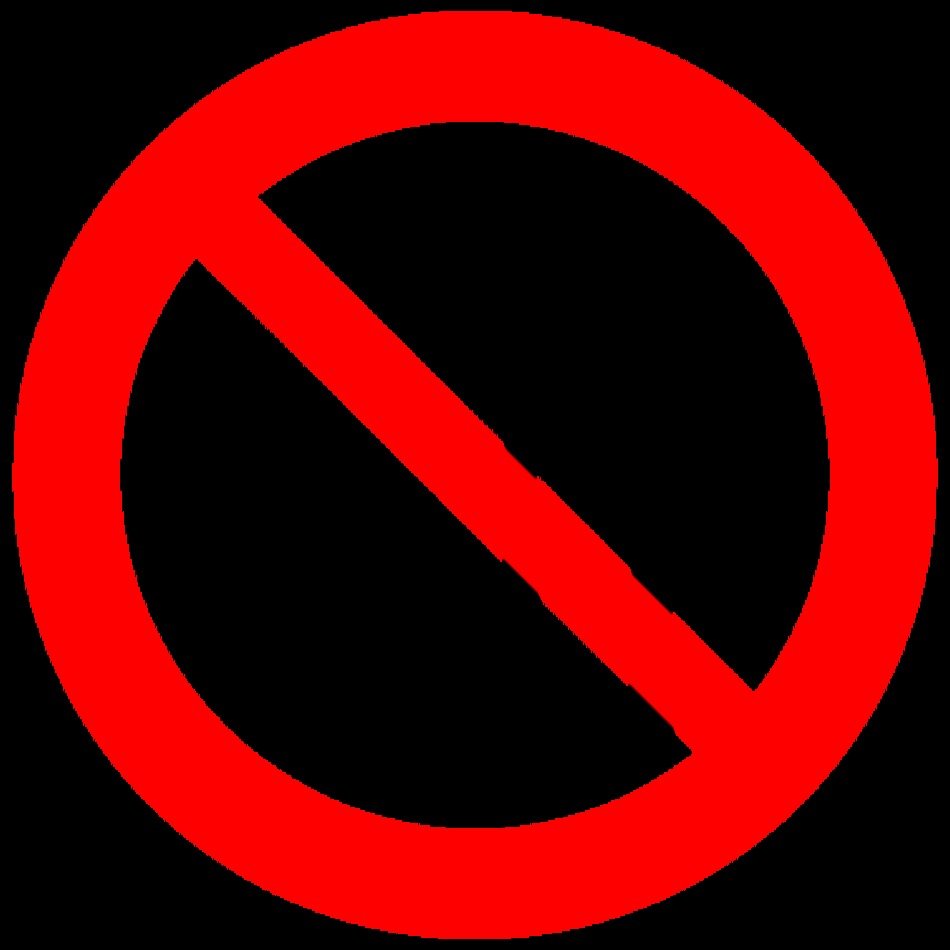 No Eating Sign