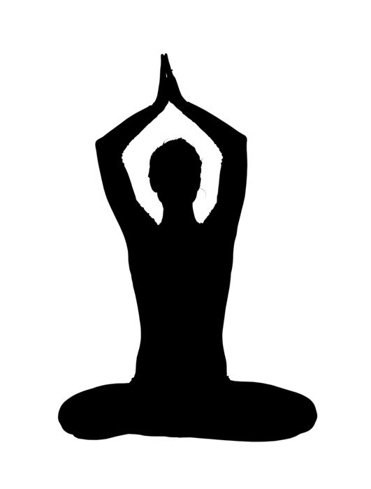 Yoga Silhouette drawing