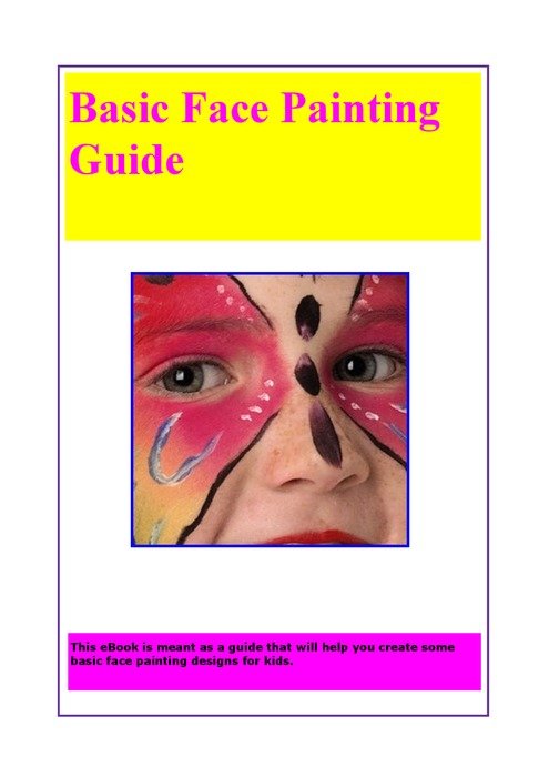 Clip art of face painting guide