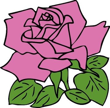 Rose Flower Clip Art N16