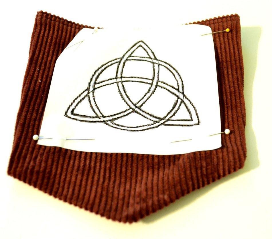 Back Celtic Knot, Stitching Inside Of Pocket