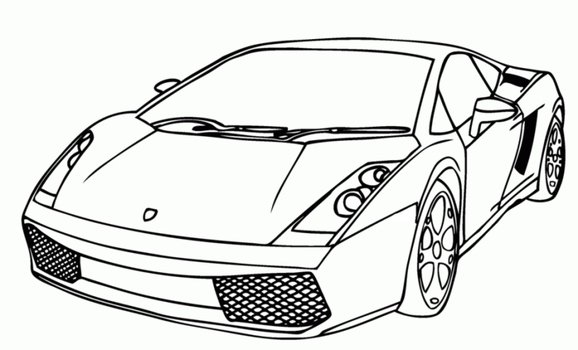 İllustration of Lamborghini car