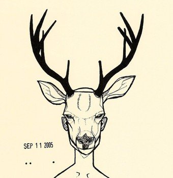 Deer Antler Drawings N2
