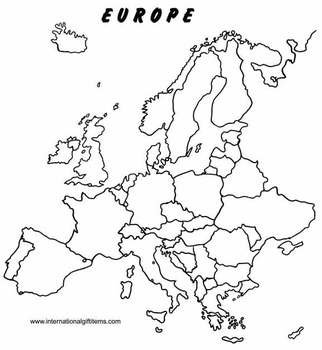 Blank Map Of Europe With Countries