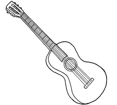 Guitare S egraveche Instrument agrave Cordes
