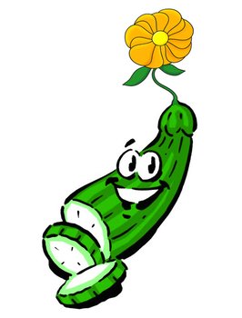 Cartoon Cucumber N2