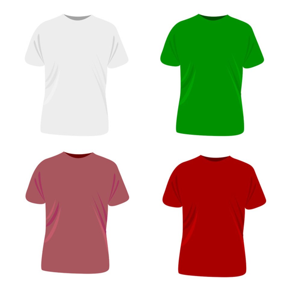 T Shirt Template Vector