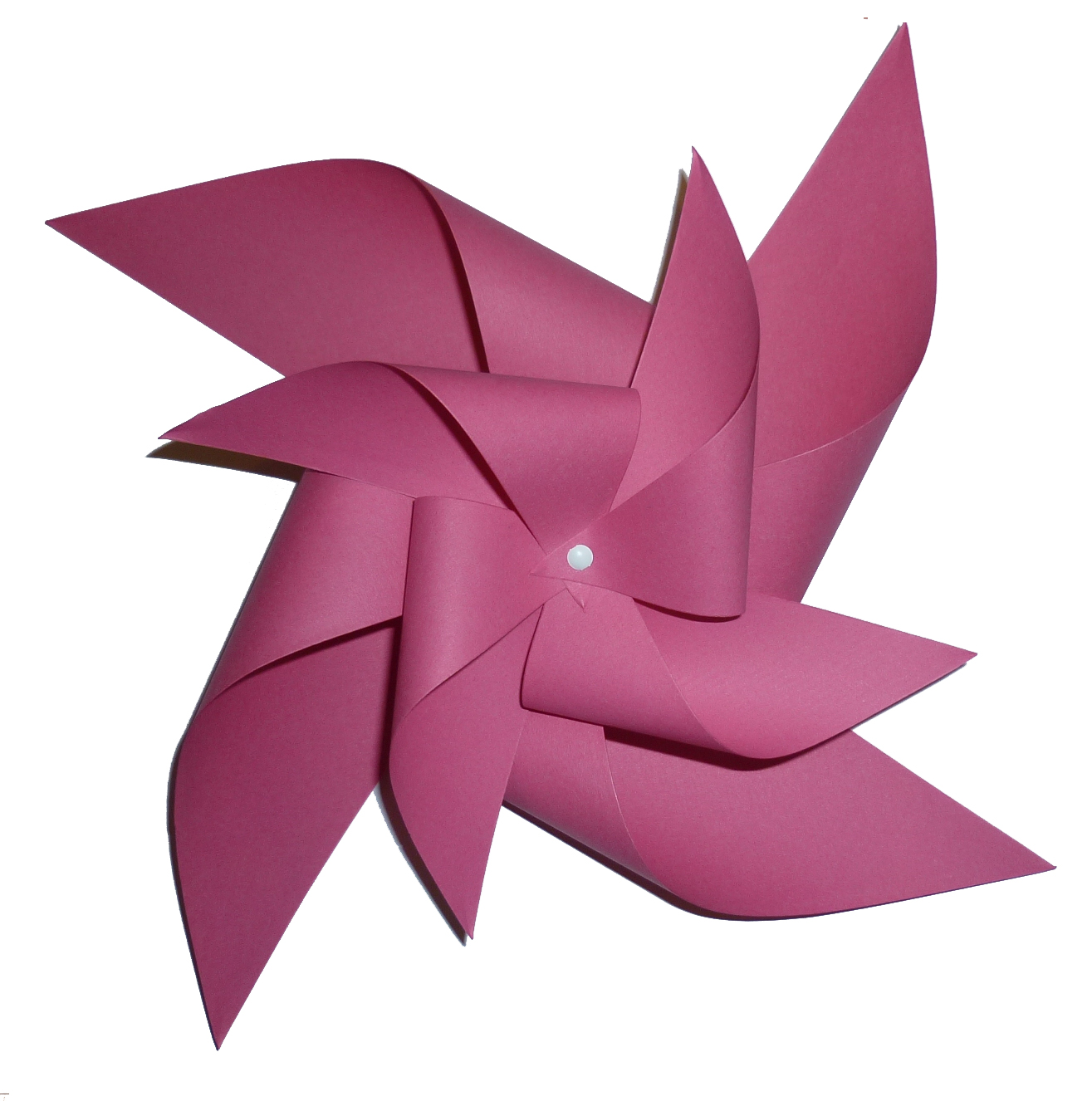 Pink origami flower free image download