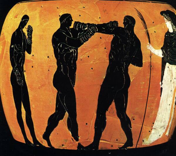 Ancient Greek Olympic Boxing free image download