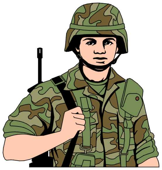 military soldier cartoon