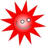 Red Sun Clip Art N4