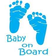 Baby On Board, blue Sticker