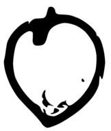 clipart of black outlined round