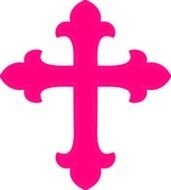 Pink Cross Clip Art N8