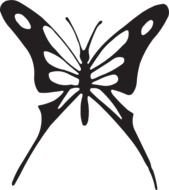Black Butterflies Clip Art