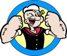 Sailor Popeye the hero of American comics and cartoons