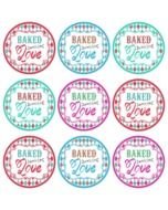 Baked With Love Tag Free Printable drawing