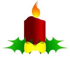 Christmas Candle Clip Art N26