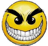 ugly angry Smiley Face
