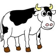 Cow Cartoon Clip Art N36