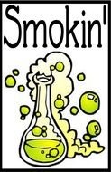 Smokin as a graphic illustration