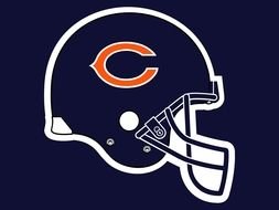 Logo Chicago Bears on Helmet