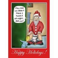 Funny Christmas Cards Pit Stop Card