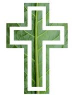 Cross With Leaves drawing
