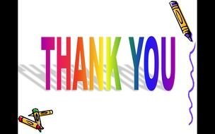 Clipart of Thank You slide