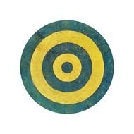 drawing of round green and yellow target