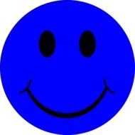Blue Smiley Face Clip Art N7