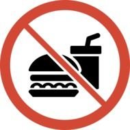 No fastFood Sign drawing