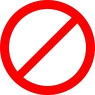 No Sign Clip Art N16