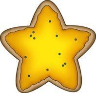 Sugar Cookie star drawing