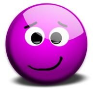 Purple Smiley Face drawing
