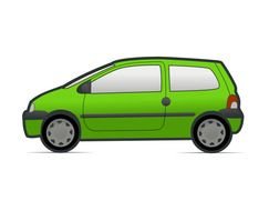 clipart of the green car