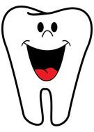 Happy Tooth Clip Art drawing