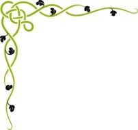 Rose Border Clip Art N11