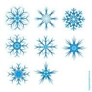 Natale Fiocco Di Neve Vettoriale Eps Materiale CS3