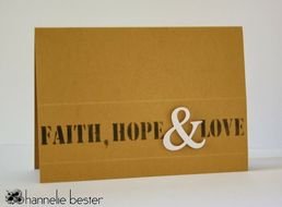 Handmade Card From The Desert Diva Faith Hope amp Love Stenciled