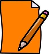 Pencil And Paper Clip Art N7