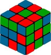 picture of rubik's cube on a white background