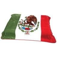 mexican flag on black