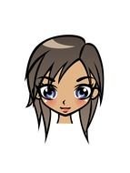 Drawing of Cute Cartoon Girl