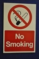 metal No Smoking Sign