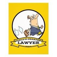 Lawyer Cartoon In Color Full Flyer
