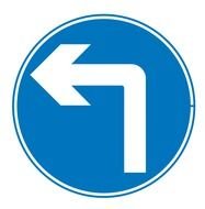 Left Turn Only Sign