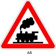 Railroad Crossing Sign Clip Art N23
